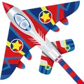 Produktbild: HONBO Kinder Drachen, Fighter Plane Drachen für Kinder und Erwachsene 58”breit mit langem Schwanz, inkl. 60m Drachenschnur und Snap Swivel, Bester Groß Beach Kite