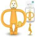 Produktbild: Matchstick Monkey Beißring Tiermotiv - Baby Zahnungshilfe - weiche Noppen massieren wundes Zahnfleisch - Silikon - BPA-frei - Greifling für Zahnen ab 3 Monaten - Ludo Löwe