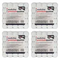 Produktbild: Teelichter weiß mit Metallhülle 400 Stück (4x 100 Stück) ca. (ØxH) 39 x 13 mm