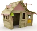 Produktbild: WICKEY Kinder Spielhaus Casita mit Holzdach und Fenster - pastellpink