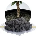 Produktbild: Basalt Ziersplitt anthrazit 16-22 mm - 25 kg Sack