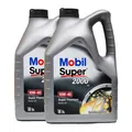 Produktbild: MOBIL Super 2000 X1 10W-40 Motorenöl VW 50101, MB 229.1, API CF, 2x5 Liter