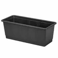 Produktbild: TOP Blumenkasten Standard 40cm anthrazit Blumentopf Blumenkübel Pflanzen Blumen