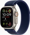 Produktbild: Apple Watch Ultra 2 GPS + Cellular 49mm Titanium mit blauem Trail Loop small-medium