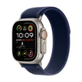 Produktbild: Apple Watch Ultra 2 LTE 49mm Titanium Natur Gehäuse mit blauem Trail Armband ...