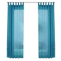 Produktbild: SCHLAUFENGARDINEN Voile 2er Set 225x140 cm Türkis