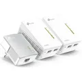 Produktbild: TP-LINK AV500 300Mbps WLAN Powerline Extender Triple KIT (TL-WPA4220T KIT)