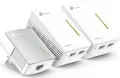 Produktbild: TP-LINK AV500 300Mbps WLAN Powerline Extender Triple KIT (TL-WPA4220T KIT)