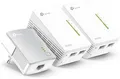 Produktbild: TP-Link TL-WPA4220T KIT AV600 WLAN WiFi Powerline Adapter 3-Teilig weiß