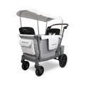 Produktbild: Wonderfold L2 Doppelsitzer Kinderwagen – Faltbarer Stroller Wagon für 2 Kinder mit 5-Punkt-Gurten, UV-Schutzdach, Stauraum & seitlichem Einstieg – Geländetauglich & kompakt verstaubar