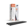 Produktbild: Peach Plastikbinderücken A4 14mm 125 Blatt 100 Stk Schwarz PB414-02