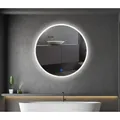 Produktbild: ChiliTec Badspiegel mit LED Beleuchtung 50cm Rund - Badezimmerspiegel Touchschalter 230V 1400lm Licht 4000k / Neutralweiß