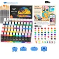 Produktbild: Shuttle Art Acrylfarben Set 50 Farben 60 ml Wasserfest Hochpigmentiert