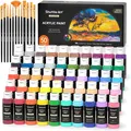 Produktbild: Acrylfarben Set 50 bunte Farben Flaschen 60ml  für Künstler