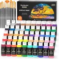 Produktbild: Shuttle Art Acrylfarben Set 50 Farben 60ml Wasserfest Hochpigmentiert