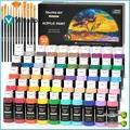 Produktbild: Acrylfarben Set 50 Farben 60ml Hochpigmentiert Ungiftig Wasserfest für Künstler