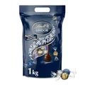 Produktbild: Lindt LINDOR Schokoladen Kugeln Dunkle Mischung | 1 kg Beutel, wiederverschliessbar | ca. 80 Kugeln dunkle Schokolade (50%, 60% & 70% Kakao) | Grosspackung | Pralinen Geschenk | Schokoladengeschenk