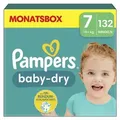 Produktbild: Pampers Windeln »baby-dry™ Monatsbox« Gr.7 (15+ kg) 132 Stück weiß