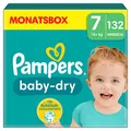 Produktbild: Pampers Windeln baby-dry Monatsbox Größe Gr.7 (15+ kg) für Kids und Teens, 132 St.