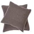 Produktbild: Kissenbezug braun Dekokissen aus Baumwolle flauschig weich, 50x50 cm
