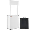 Produktbild: VEVOR Tragbare Messetheke Messetresen, 785 x 380 x 1815 mm Messestand Ausstellungs-Thekenständer, Faltbarer Promotion-Einzelhandels-Bartisch