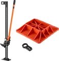 Produktbild: VEVOR Farm Wagenheber Offroad mit Sockel High Lift Farm Jack (3,18 t) Offroad-Nutzwagenheber, Stoßstangenheber Hochleistungshebebühnen mit 130,1–1079,5 mm Hubbereich für Traktor Lkw SUV