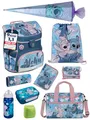Produktbild: Familando Mädchen Schulranzen 1. Klasse · Scooli Campus Fit Schultasche · ergonomisch & leicht · Kinder Schulranzen Set für Mädchen (10-teilig mit Schultüte, Disney Stitch)