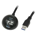 Produktbild: LogiLink Verlängerungskabel USB 3.0 mit Docking Station USB-Kabel