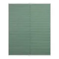 Produktbild: Lichtblick Plissee Klemmfix, ohne Bohren, verspannt, lichtdurchlässig, Blickdicht, Uni, mit eleganter Crushed Optik 55 cm x 130 cm (B x L), Salbei