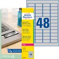 Produktbild: AVZ L6009-8 - Typenschild-Etiketten, wasserfest, 45,7 x 21,2 mm, 384 Stück, si