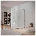 Produktbild: Viertelkreis Duschkabine Elion 2.0 900 865-890 x 550 x 1950 mm, 6 mm Glas ETC - 93 157 49