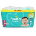 Produktbild: Babywindeln Pampers Baby Dry Größe 4 Maxi 9-12 kg 106 Stück für bis zu 100 % Auslaufschutz die ganze Nacht A15690
