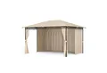 Produktbild: blumfeldt Pavillon Mondo Pavillon 3x4 m Metallrahmen 4 Seitenwände wetterfest, (Set), Gartenzelt Partyzelt Festzelt mit 4 Seitenwänden für Privatsphäre