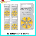 Produktbild: 30 Batterien PowerOne Typ 10 BATTERIEN  PR70  p10 HÖRGERÄTE BATTERIE GELB