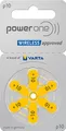 Produktbild: 120 x Varta Power One Hörgerätebatterien P10 PowerOne 20 Blister PR70