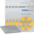 Produktbild: 30x VARTA powerone Hörgerätebatterien P10 gelb (5x 6er Bl.) + Reinigungstuch