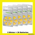 Produktbild: 30 Stück Hörgerätebatterie PowerOne Typ 10 PR70 p10 HÖRGERÄTE BATTERIE