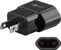 Produktbild: Goobay Netzadapter US/Japan, Schwarz - Eurostecker (Typ C, CEE 7/16) > US-/Japan-Stecker (Typ A, NEMA 1-15, 2-polig)