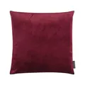 Produktbild: MAGMA Samt Uni Kissenbezug 40x40 cm - Bordeaux,- samtig weich kuscheliger Stoff, rechteckiger Kissenbezug, für Wohnzimmer, Schlafzimmer, Büro und Gästezimmer Waschbar