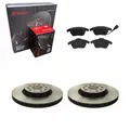 Produktbild: BREMBO Bremsscheiben + Beläge Vorne LEON OCTAVIA II SUPERB GOLF V VI PASSAT B7
