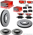 Produktbild: BREMBO+TRW DTEC Bremsen KIT SET 312mm+253mm AUDI VW SEAT SKODA