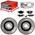 Produktbild:  SKODA 1LA, 1LL,1LJ,1ZD,1ZA SET BREMBO MAX SPORT 312mm Bremsscheiben+Belägesatz 