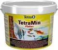 Produktbild: TetraMin Flakes Fischfutter Hauptfutter Flockenform Zierfische 10 Liter Eimer