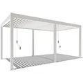 Produktbild: Weide Classic Alu-Stahl Pavillon 3 x 5,3 M Weiß Pergola Freistehend