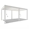 Produktbild: Weide Pergola Classic Pavillon Terrassenüberdachung Aluminium 3 x 5,3 M weiß weiß 300 cm x 530 cm