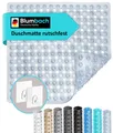 Produktbild: Blumbach Duschmatte - griffige Antirutschmatte Diamant 53 x 53 cm, - 100% BPA-frei, inkl. 2 Haken zum Aufhängen, Duscheinlage, schimmelressisten & maschinenwaschbar