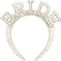 Produktbild: Perlen Haarreif für Bride, Junggesellenabschied Frauen, Bride to Be Haarschmuck, Kopfschmuck, Stirnband, Brautdekorationen für Hochzeiten, Freundinnenparty (A1)