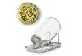 Produktbild: BigDean Anzuchttopf Sprossenglas Keimglas 1000ml mit Edelstahl-Gitterdeckel + Ständer (Set, 1 St., Sprossengläser), Sprossenglas, Leichte Anwendung, Gesunde Ernährung, Einfache Reinigung