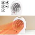Produktbild: Heizlüfter weiß 1000W/2000W 22x25x13cm drei Heizstufen Kunststoff Kontrollleuchte Überhitzungsschutz Kippschutz Heizung mobil - Weiß