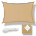 Produktbild: hanSe Sonnensegel Sonnenschutz Schattensegel UV-Schutz Recheck 3x4m Sand